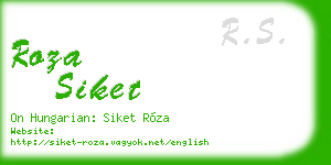 roza siket business card