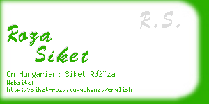 roza siket business card